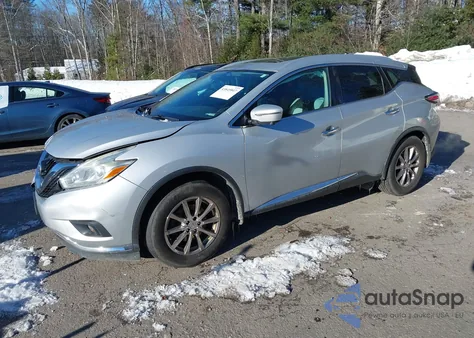 2016 Nissan Murano Sl из США, поврежденный, VIN 5N1AZ2MH8GN162036